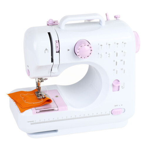Multifunktionale Nähmaschine 2-Gang 12-Stich mit LED-Licht 1