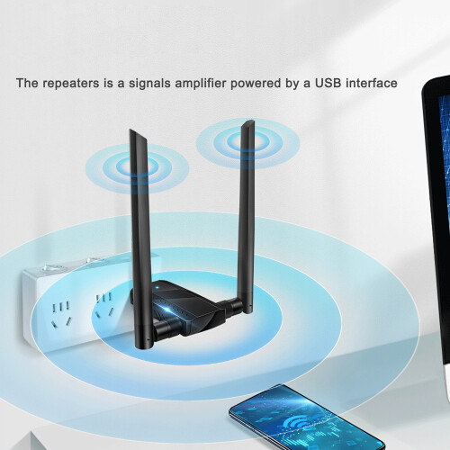 USB 300Mbps 2,4G WLAN-Repeater Signalverstärker 1