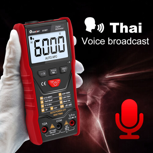 TOOLTOP Digitalmultimeter 6000 Zählungen AC/DC Spannung Widerstand 2
