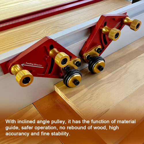 Woodworking Bearing Roller Feeder for Table Saws Aluminum Alloy 1