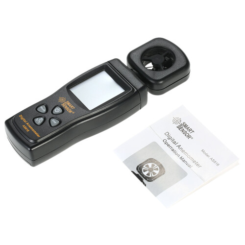 SMART SENSOR Mini-Windgeschwindigkeitsmesser Digital LCD 1