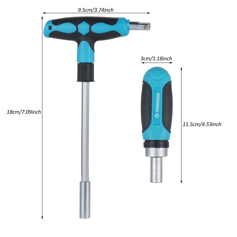 Penggong Socket Wrench Set Ratchet Screwdriver 8158 323163313740