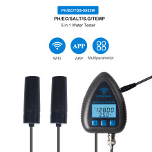 9953W Bluetooth/WiFi Wasserqualitätstester 5-in-1 pH EC Salz S.G Temp