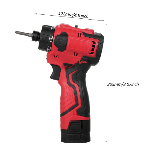 16.8V Cordless Drill Impact Driver Set Brushless 2 Speed 1