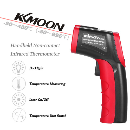 KKmoon Digital-Infrarot-Thermometer -50 bis 480C 1