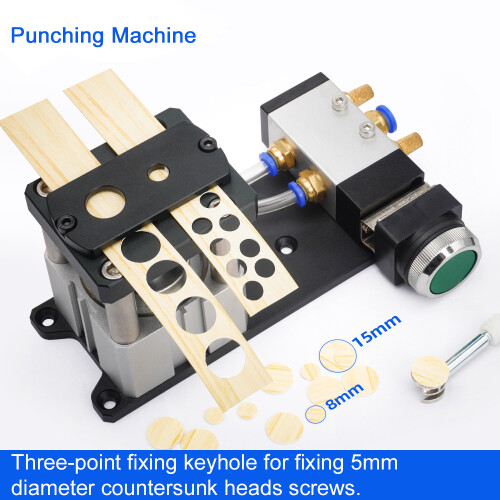 Pneumatic Banding Punching Machine Dual Hole Portable Puncher 1