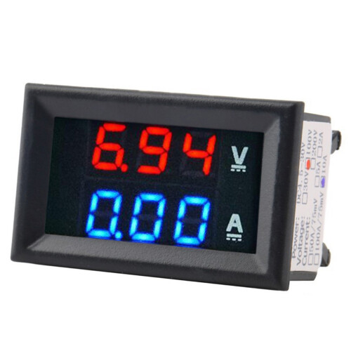 DC1-100V 10A Digitalvoltmeter Amperemeter LED Display 1