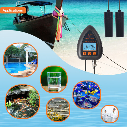991W Bluetooth Water Tester PH/EC/TDS/S.G/Temperature 5in1 with APP 1