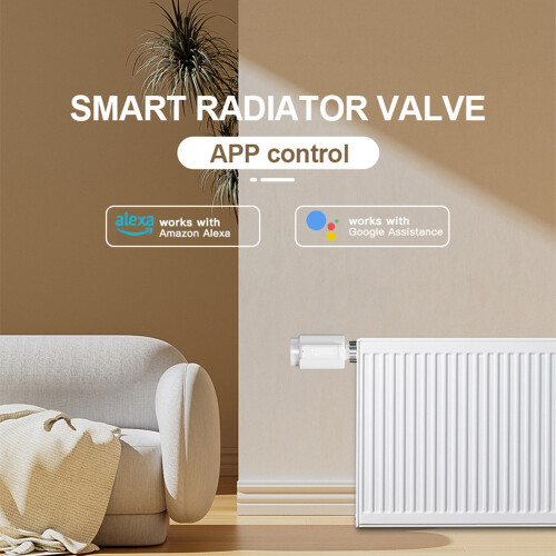 Zigbee-smarter Thermostatventil mit App-Steuerung