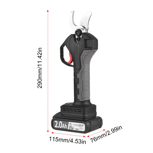 21V Cordless Pruning Shear 10Ah Li Battery 30mm Cutting Diameter