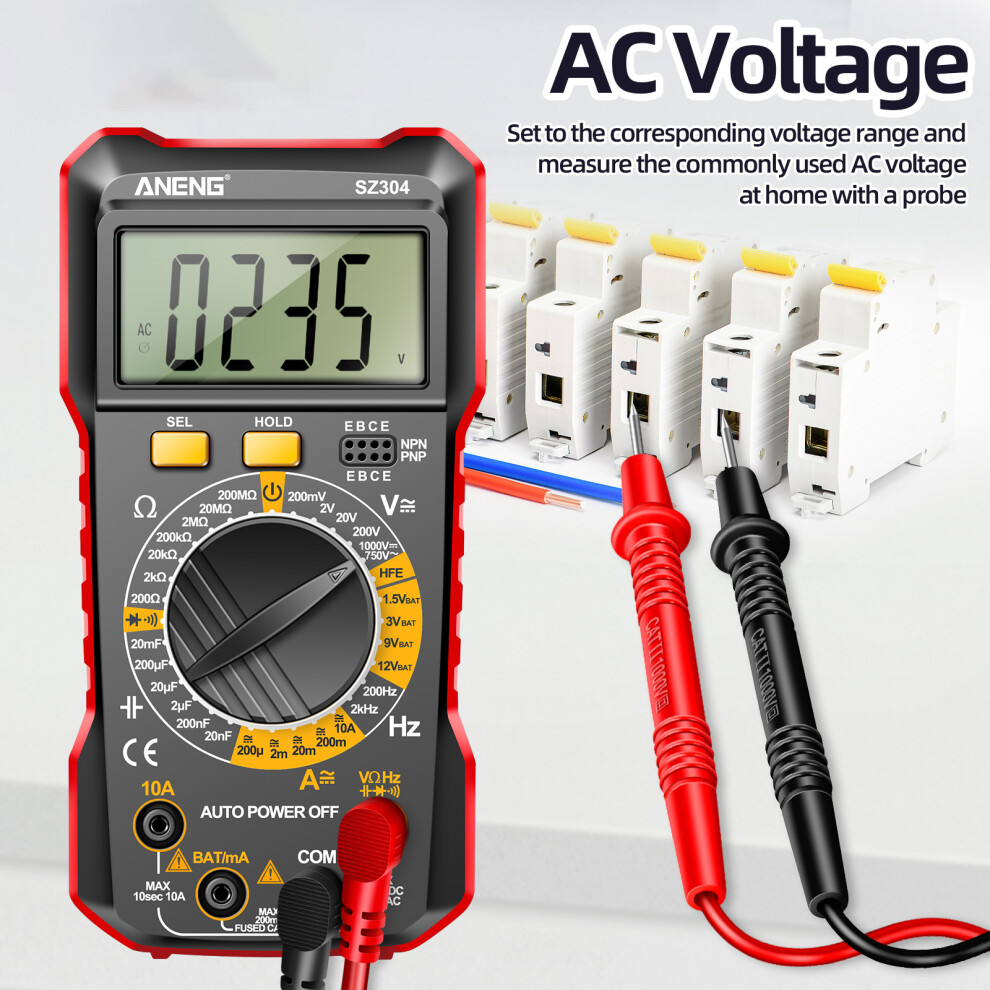 Aneng Sz304 Multifunction Digital Multimeter True Rms High Precision 323163311487