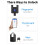 Heavy-Duty Smart Fingerprint Padlock APP Waterproof Rechargeable 4