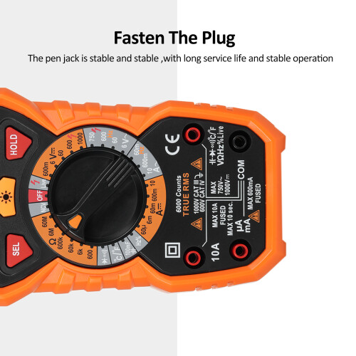 Digitalmultimeter True RMS 6000 Zähler AC/DC 1