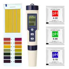 5-in-1-Wasserqualitätsmesser PH/EC/TDS/Salinität/Thermometer