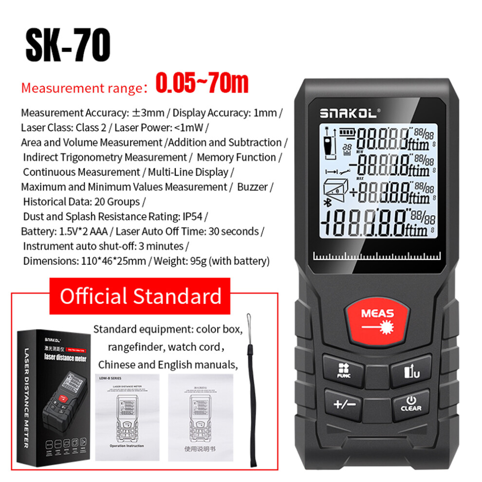 Intelligent Laser Rangefinder Digital Distance Meter Ip54 323163282947