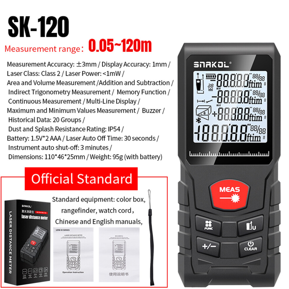 Laser Rangefinder Digital Distance Meter Ip54 Waterproof 323163282961
