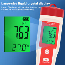 5in1 Wasserqualitäts-Teststift Chlor PH ORP H2O Temp