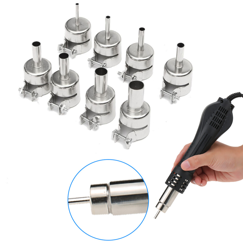 8Pcs Hot Air Nozzles For Soldering Station 3-12Mm 610830953133