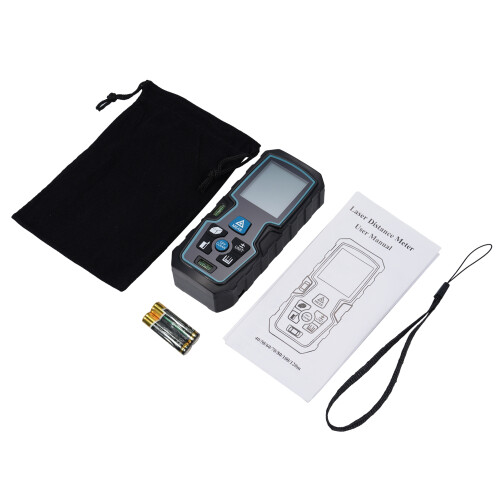 Handheld Laser Rangefinder Dual Level Bubble Infrared LCD 1