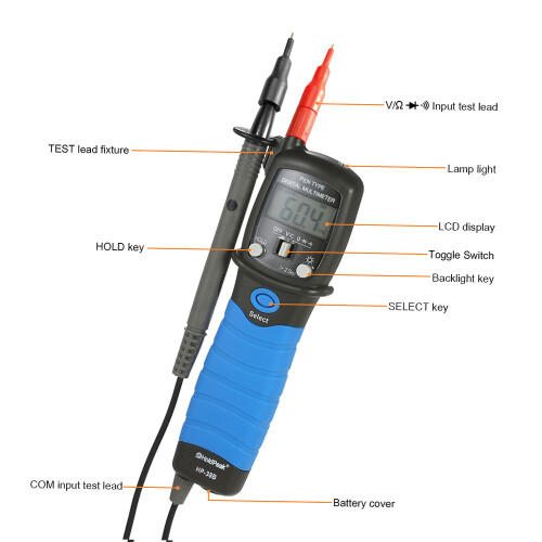 HoldPeak Stift-Digitalmultimeter für DC/AC-Spannungsmessung 2