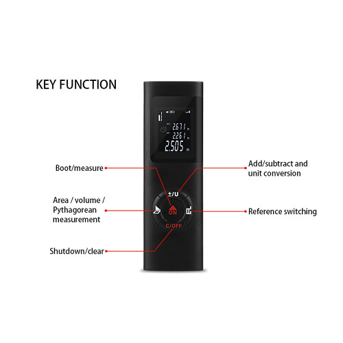 40m Smart Laser-Entfernungsmesser Digital USB-Ladung