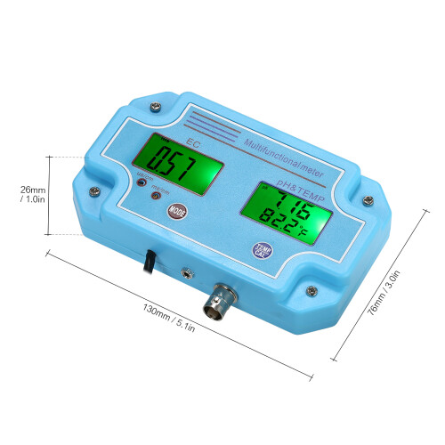 3-in-1 pH/EC/TEMP Digitaler Wasserqualitäts-Tester