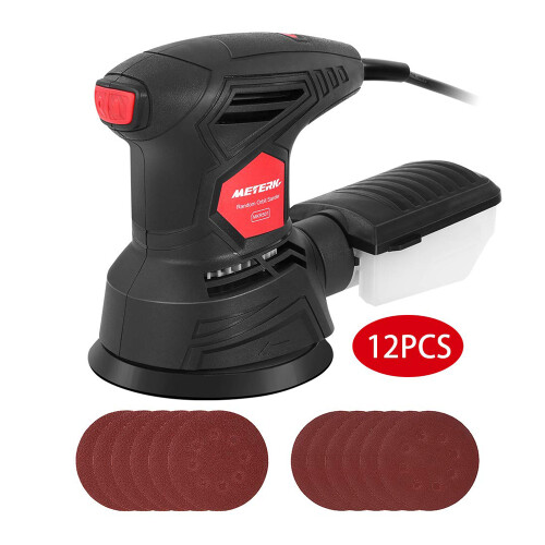 Meterk 300W Orbit-Schleifer inkl. Staubsammelbox 1