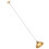 Gouden Hanglamp Met Industrieel Design Voor 8