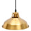 Gouden Hanglamp Met Industrieel Design Voor 4