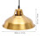 Gouden Hanglamp Met Industrieel Design Voor 11
