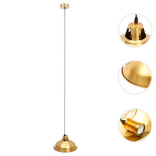 Gouden Hanglamp Met Industrieel Design Voor 2