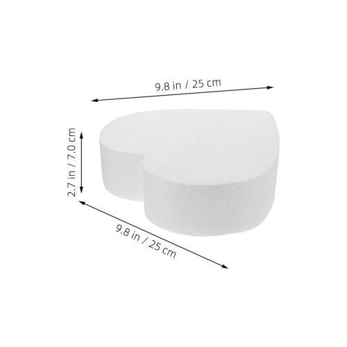2 Pcs Bolo Espuma Poliestireno Para Decoração 1