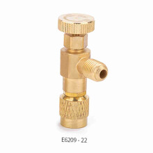 R22 Refrigerant Charging Valve 1/4" Copper Safety