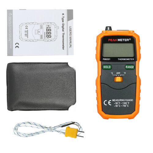 PEAKMETER PM6501 LCD-Temperaturmesser K-Typ 2