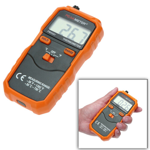 PEAKMETER PM6501 LCD-Temperaturmesser K-Typ 1