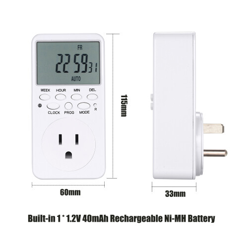 Digitaler Zeitschaltstecker LCD programmierbar