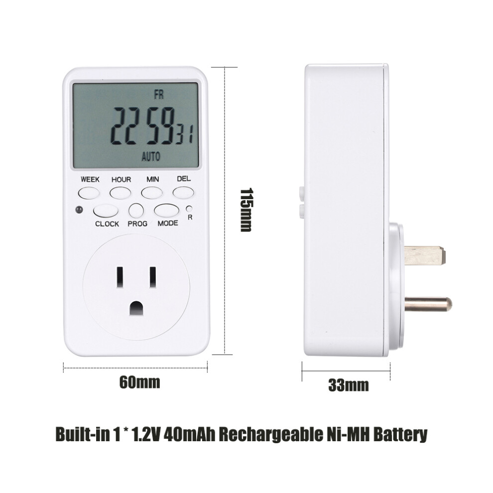 Digital Timer Switch Socket Lcd Programmable Energy Saving Intelligent 323163111056