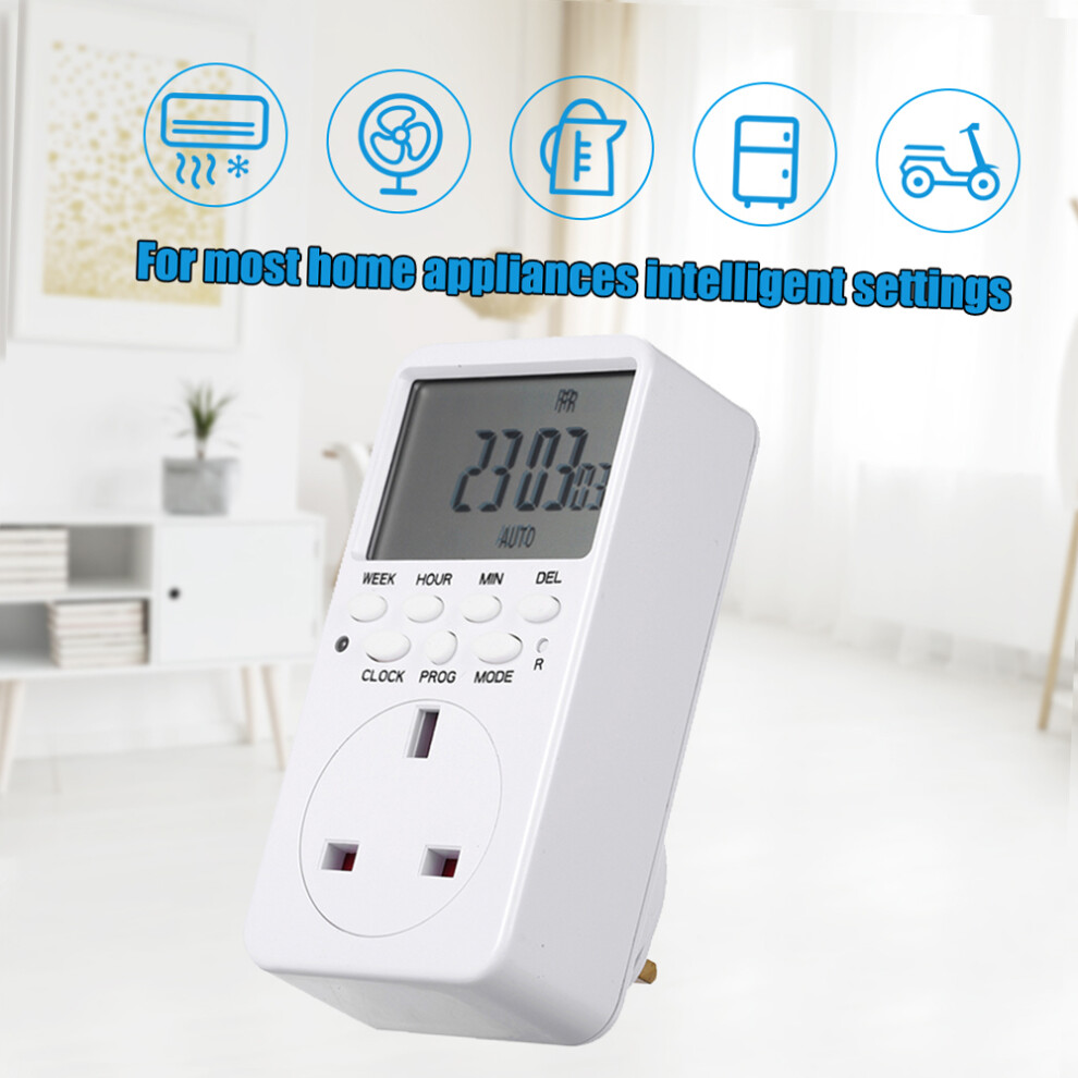 Digital Timer Switch Socket Lcd Programmable Energy Saving Intelligent 323163111063