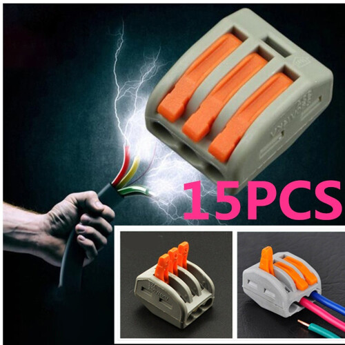 15pcs Flame Retardant Cable Connector Wire Universal Quick Terminals 2