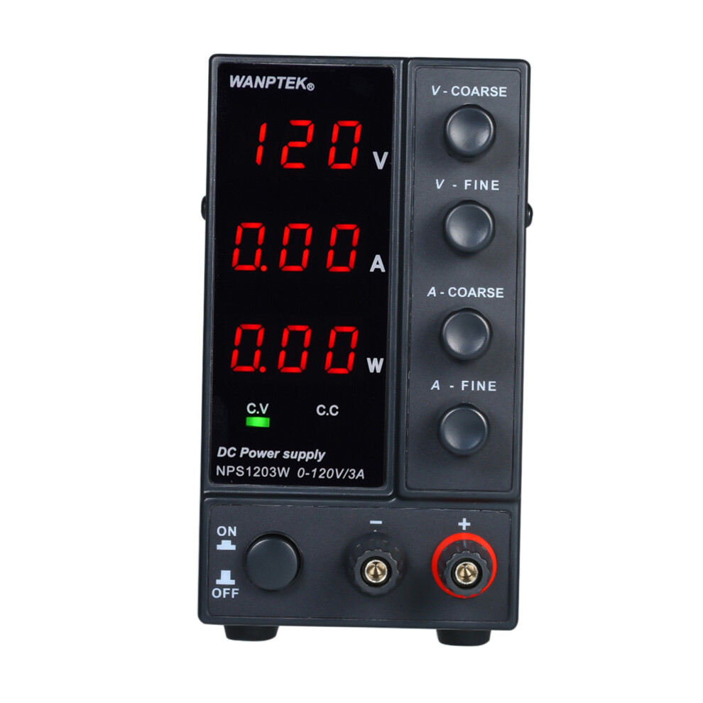Wanptek Nps1203w 0-120V 0-3A Dc Power Supply Dual Output 610830933791