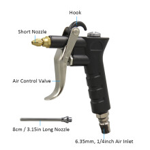 Air Blow Gun Red Handle Angled Nozzle Pneumatic Duster Cleaner
