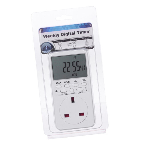 Digitaler Zeitschaltuhr-Stecker LCD Programmierbar Energiesparend 1