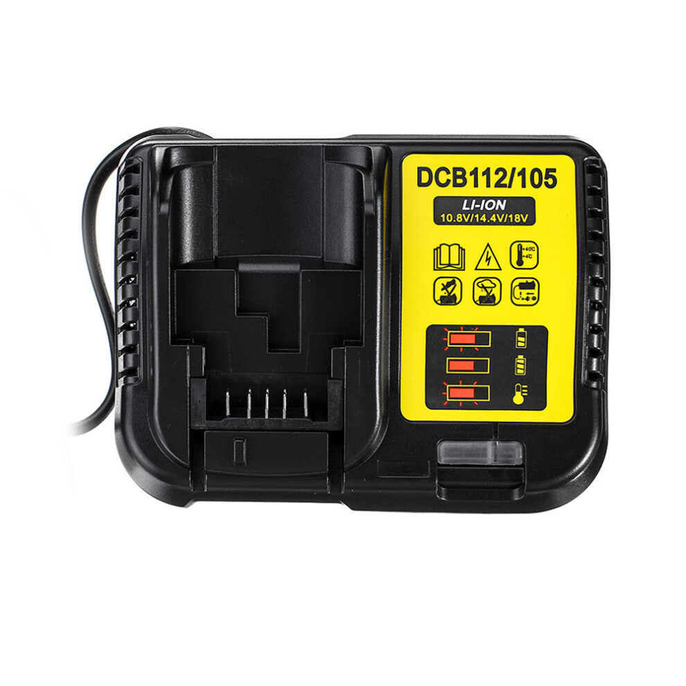 Dcb112 Li-Ion Charger For Dewalt 12V 14.4V 18V Lithium Cells 610830928766