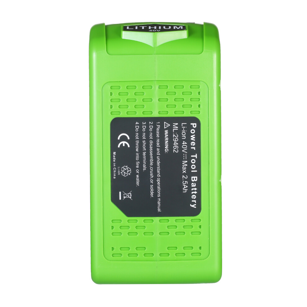 40V 2500Mah Lithium Battery For Greenworks 29472 29462 Gmax 610830930011
