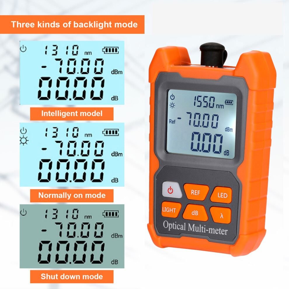Portable Mini Fiber Optical Power Meter 8 Wavelengths Led Tester 610830930028