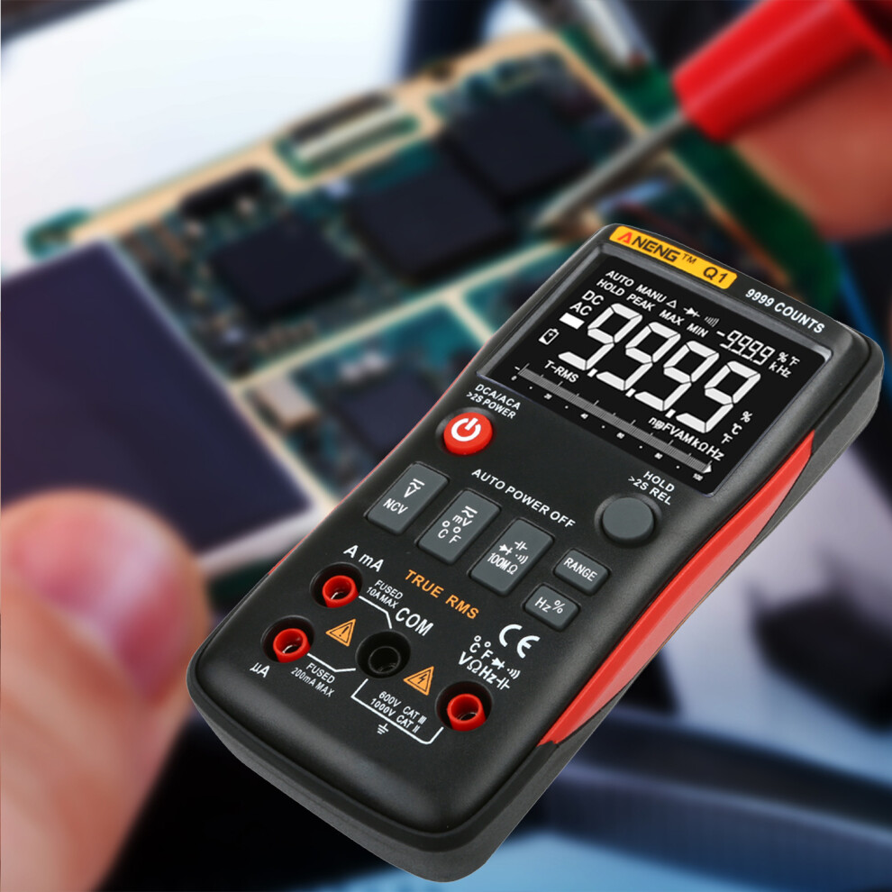 Aneng 9999 Counts True Rms Multimeter Ac/Dc Voltage Current Resistance 610830930363