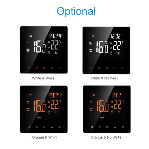 Wi-Fi Smart Thermostat LCD Touch 16A, 7-Tage-Programm