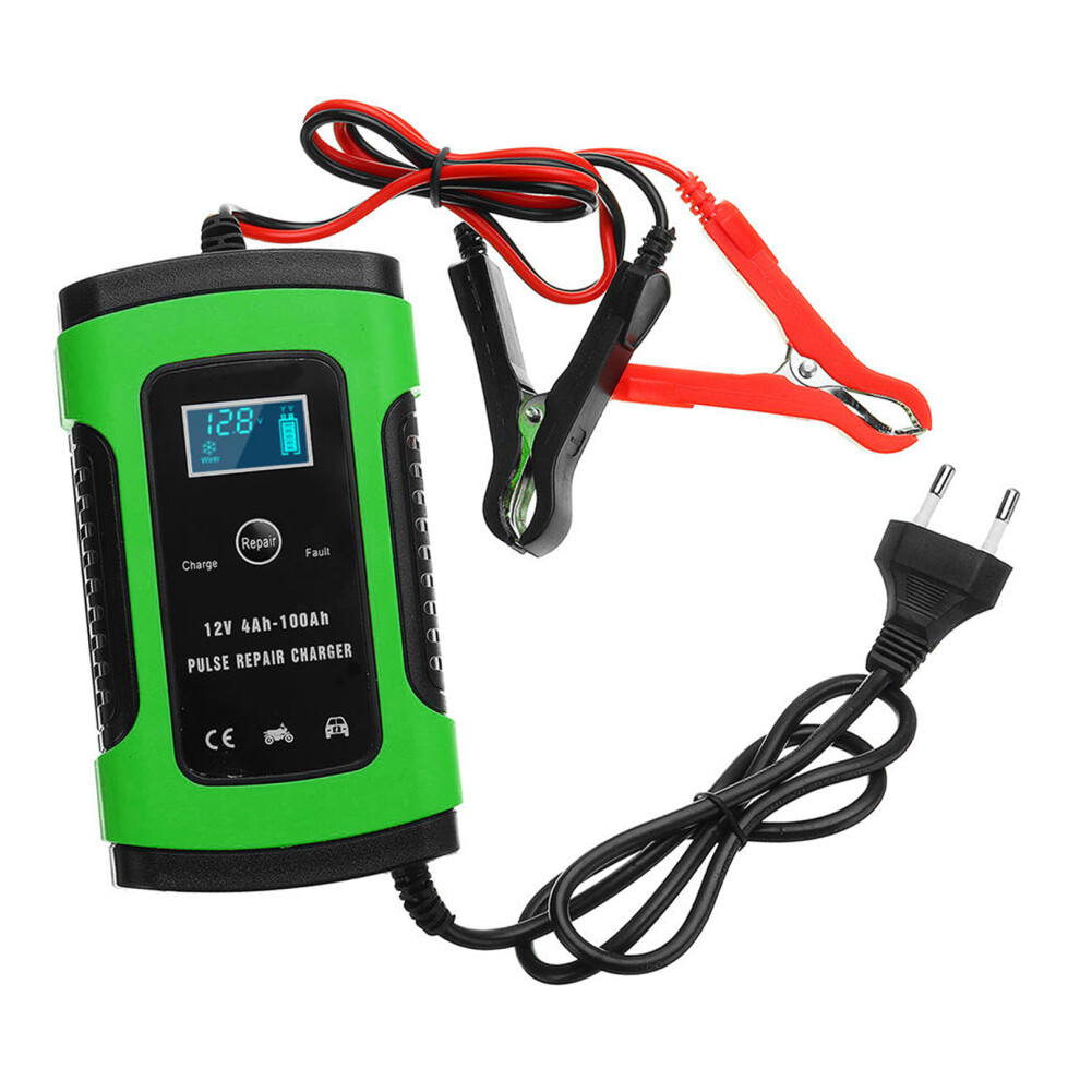 12V 6A Intelligent Car Battery Charger Fast Pulse Repair With Lcd 610830932183