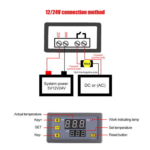 Digitaler Thermostat 3230 Heiz-/Kühlung 1