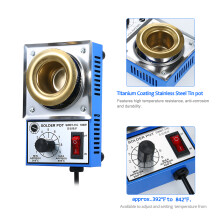 100W Mini-Lötkessel 38mm 250g bleifrei Ti-Beschichtung